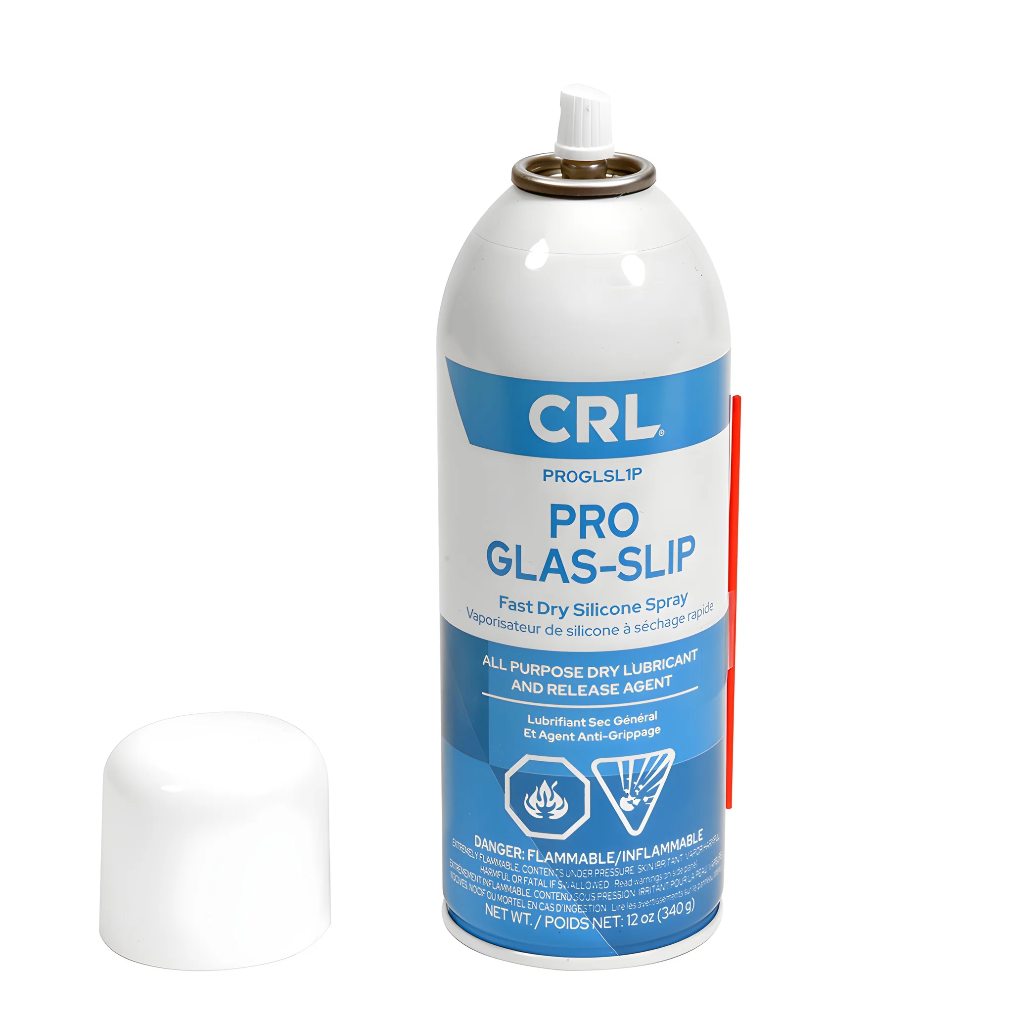 CRL PRO Glas-Slip Dry Silicone Spray 12 oz - Glass & Window Lubricant ...